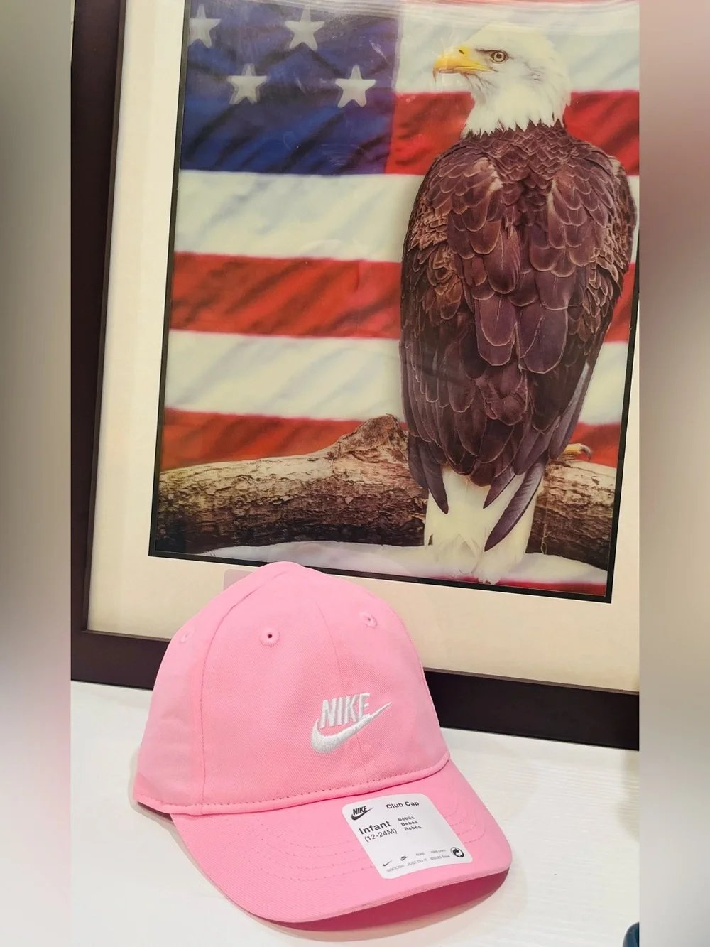 New WTG Nike Infant Club Cap - Light Pink with White Logo